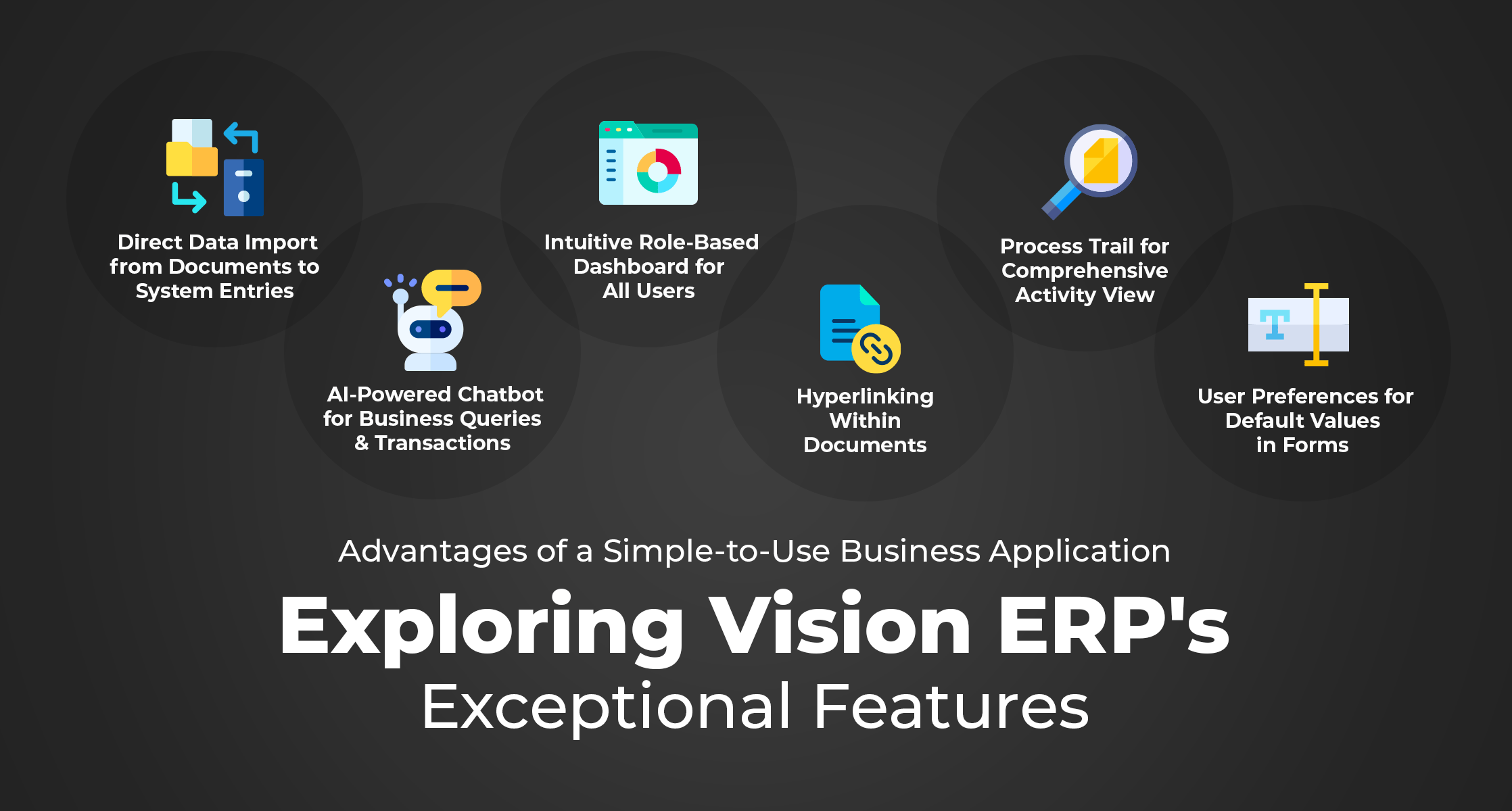 Advantages of Vision ERP, Simple-to-Use Business Application